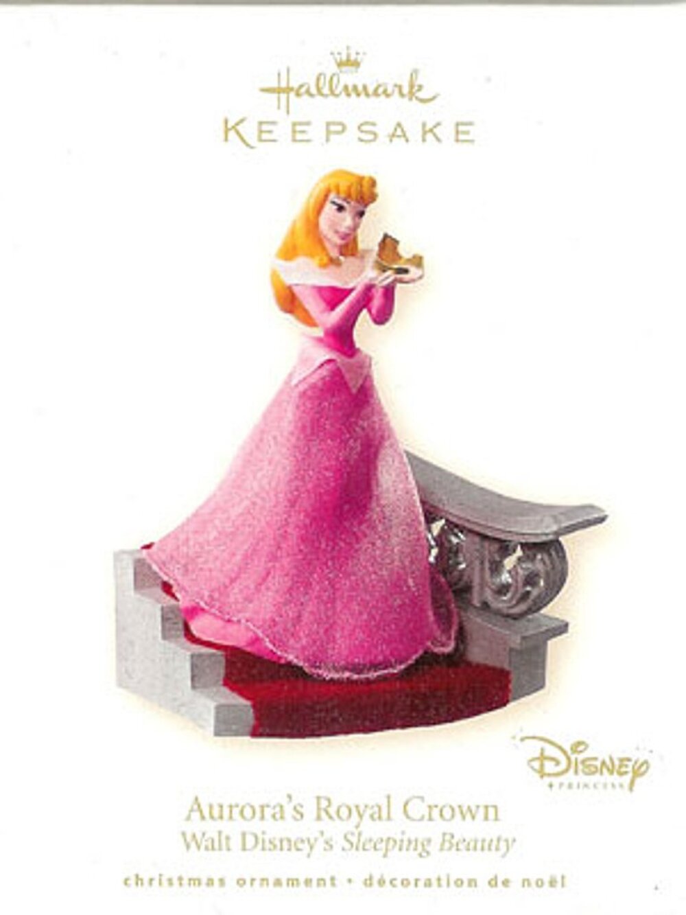 2008 Aurora's Royal Crown Hallmark Ornament Disney's Sleeping Beauty *New w/Box